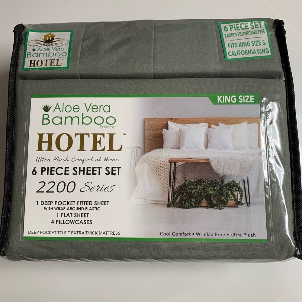 Aloe Vera Bamboo Hotel Bedsheet